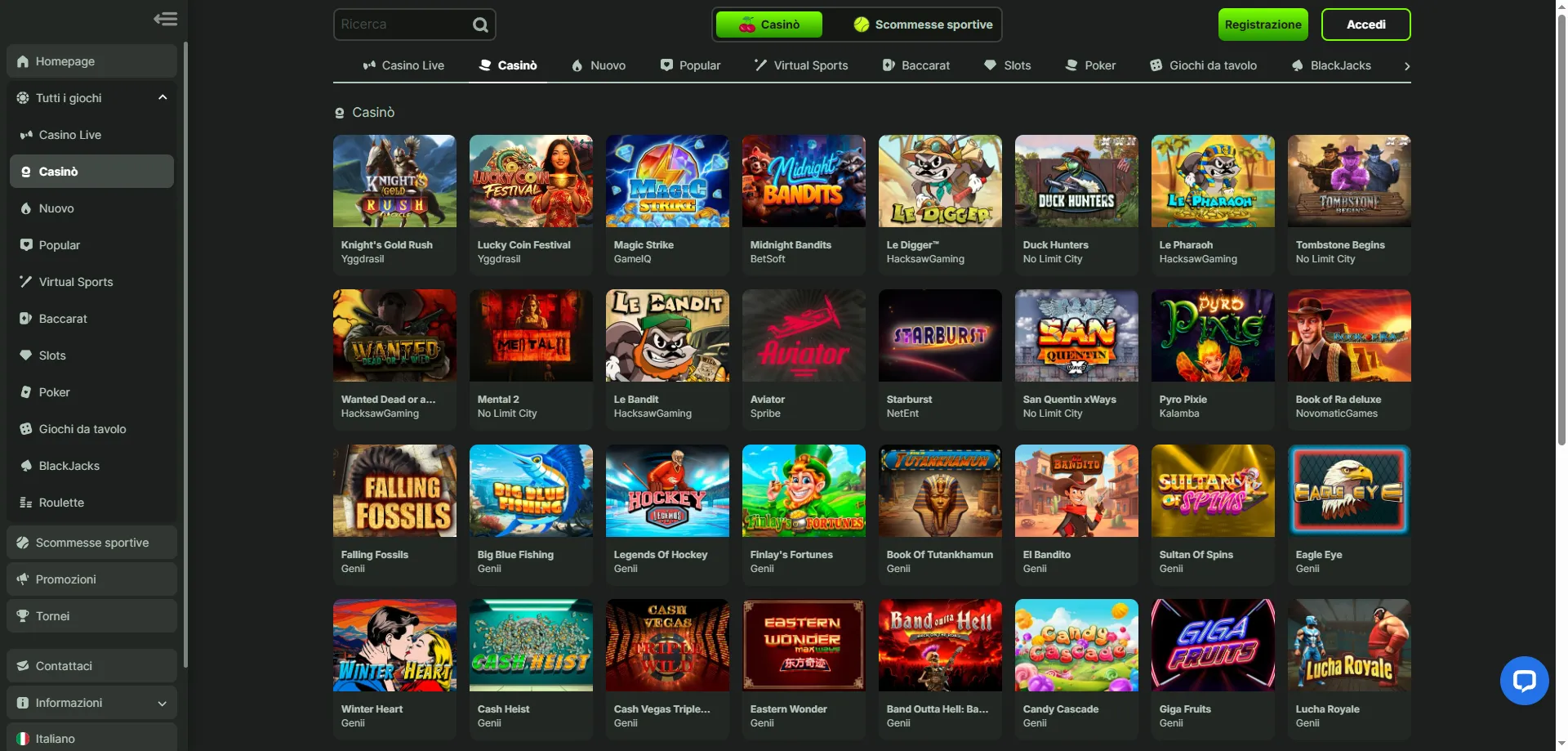 Migliori slot online disponibili su WeltBet Casino Italia